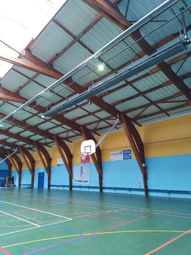Chauffage rayonnant salle-des-sports à Lannilis